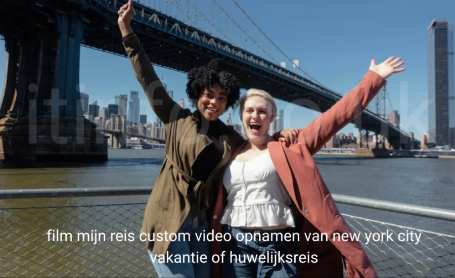 Film mijn reis custom video opnamen van new york city vakantie of huwelijksreis